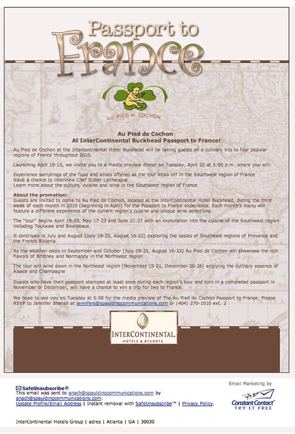 Email Marketing campaigns